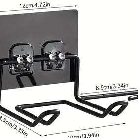 Wall Mounted Hair Dryer Storage Rack, Stainless Steel