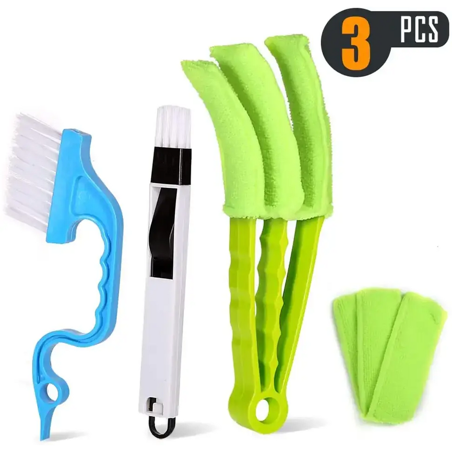 Bright green silicone bottle brush set with three pieces.