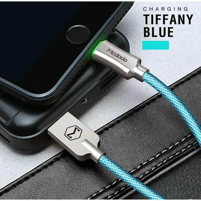 Braided Aluminum Fast Charging Cable for Apple Devices