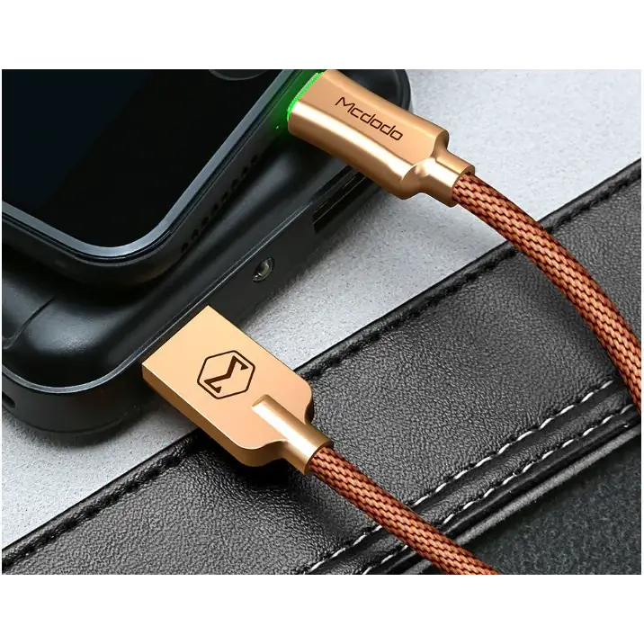 Braided Aluminum Fast Charging Cable for Apple Devices
