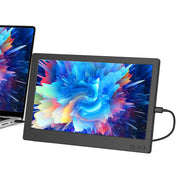 Maxfree Laptop Screen Extender - 12 Laptop Monitor Extender Plug & Play Portable Monitor Ultra-Slim IPS Display w/Smart Cover & Speakers External Monitor for Laptop PC Phone Mac