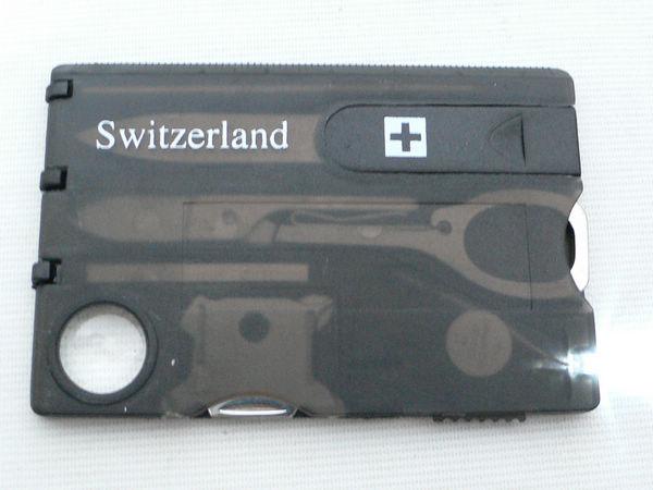 Multi-Functional Camping Card with LED Light and Knife