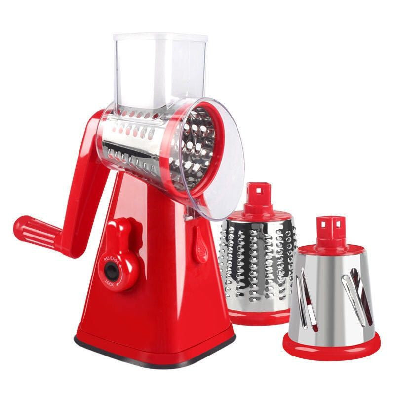 Multi-Functional Hand Drum Vegetable Cutter Slicer