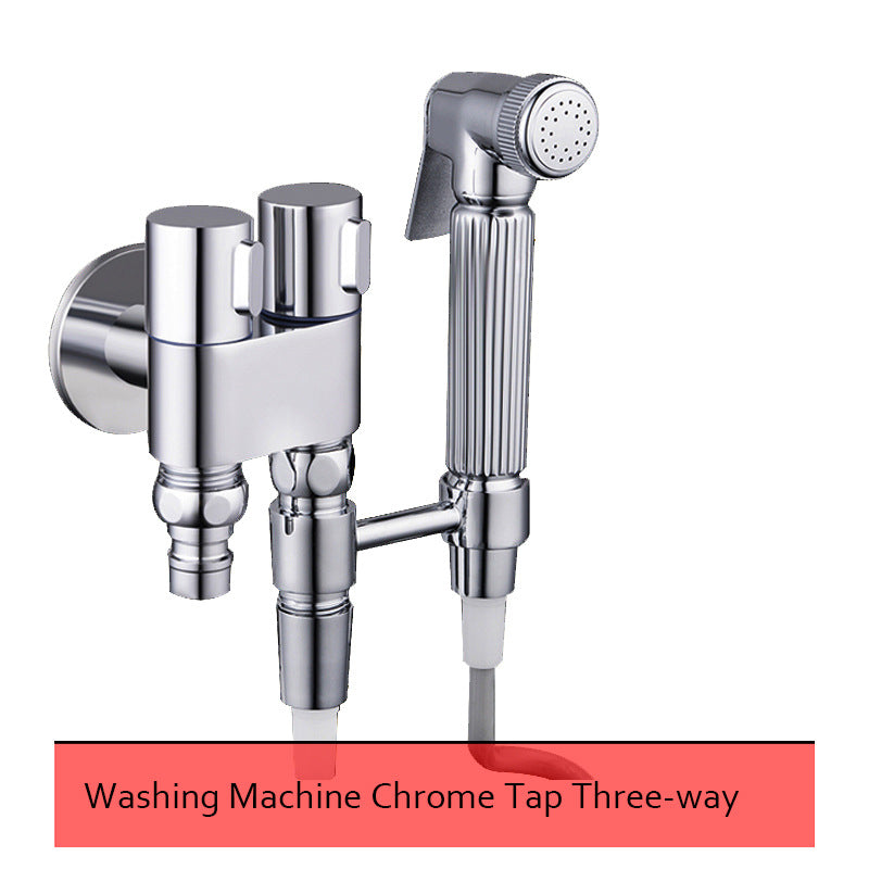 High-Pressure Toilet Spray Bidet Set in Gray
