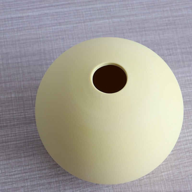 Nordic Style Round Ceramic Vase Decorative Piece