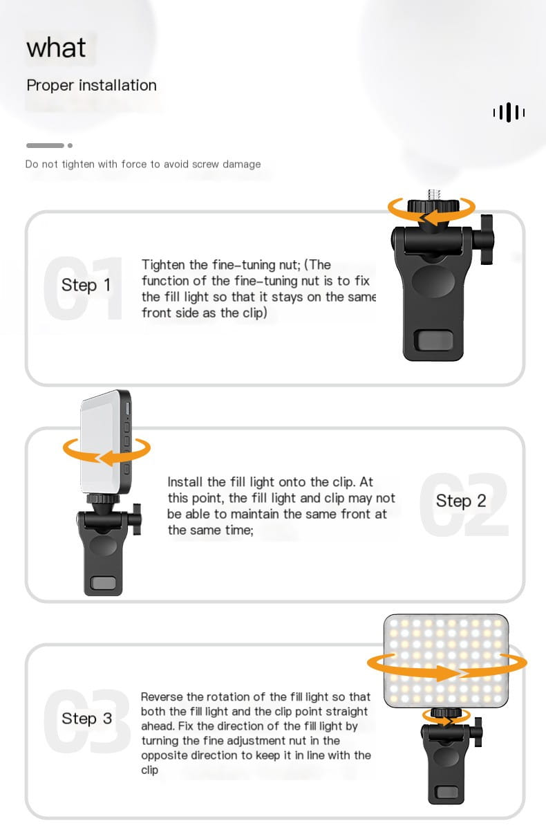 Video Conference Fill Light