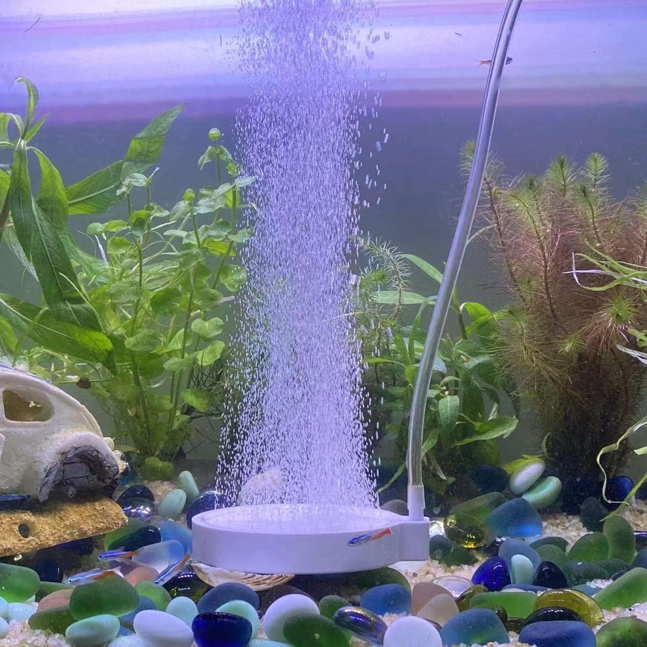 FRIRODSAY Fish Tank Bubbler Aquarium Air Stone Bubble Stone Betta Fish Tank Decor Accessories Small Oxygen Stone Quiet High Dissolving Oxygen Diffuser for Aquarium Fish Tank Hydroponic