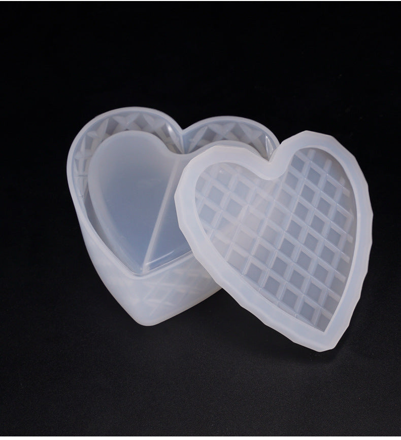 DIY Crystal Epoxy Heart-Shaped Silicone Mold Set