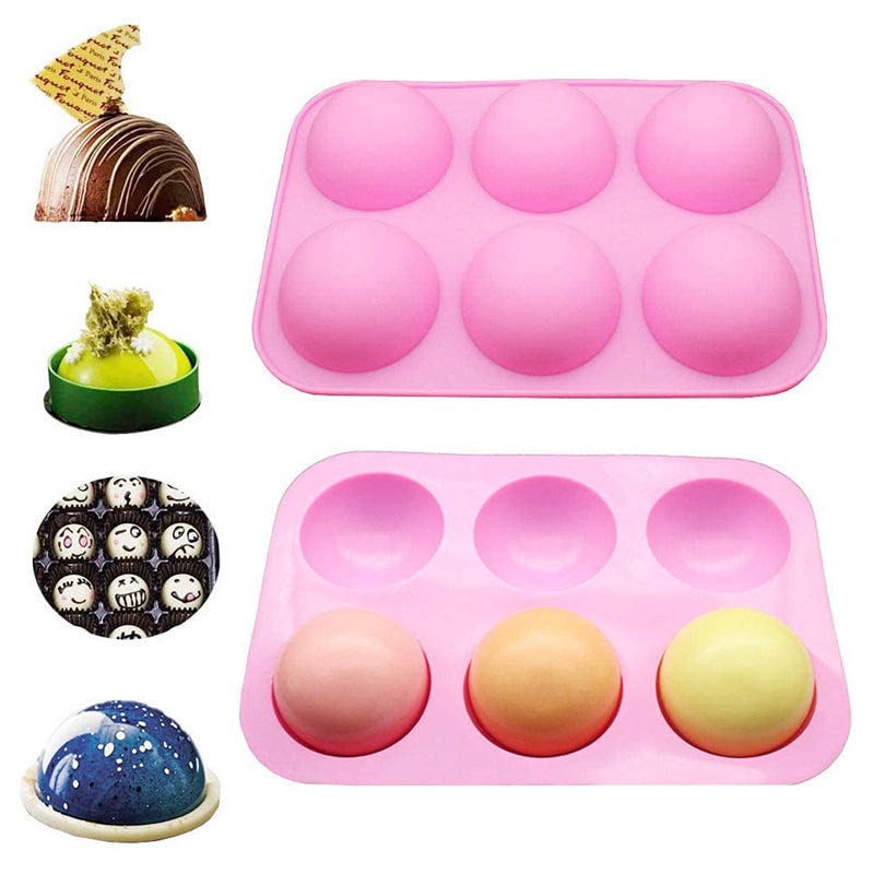 Silicone Semi Sphere Baking Mold for 3D Cupcakes