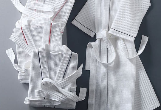 Hotel Four-Piece Set with Cotton Waffle Bathrobe