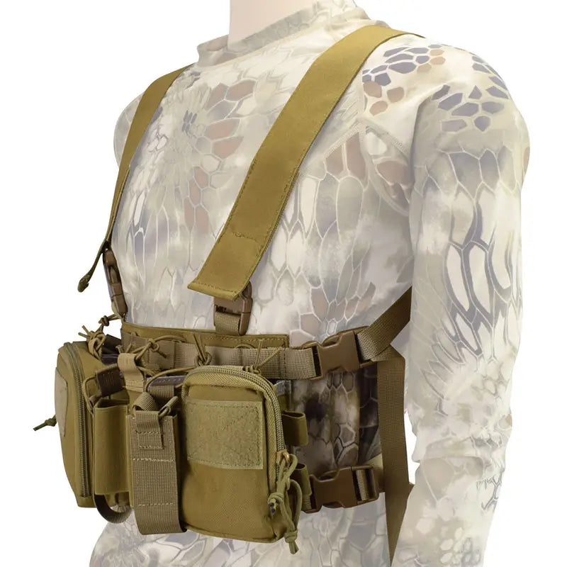 Multi-Function Tactical Suit Chest Hanging Vest