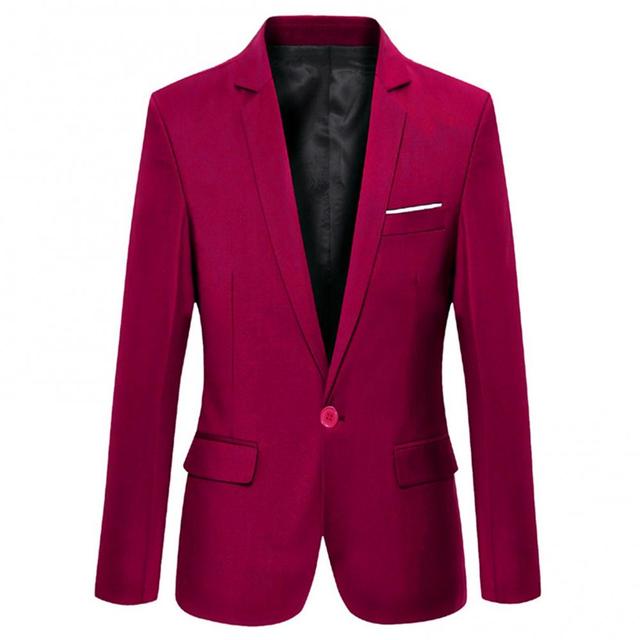 Men's Slim Fit Casual Blazer - Autumn/Winter Style