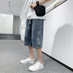 Men's Large Size Loose Fit Five Point Slim Shorts