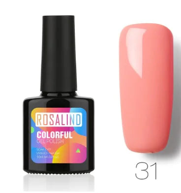 ROSALIND Solid Color UV Nail Gel Polish 10ml