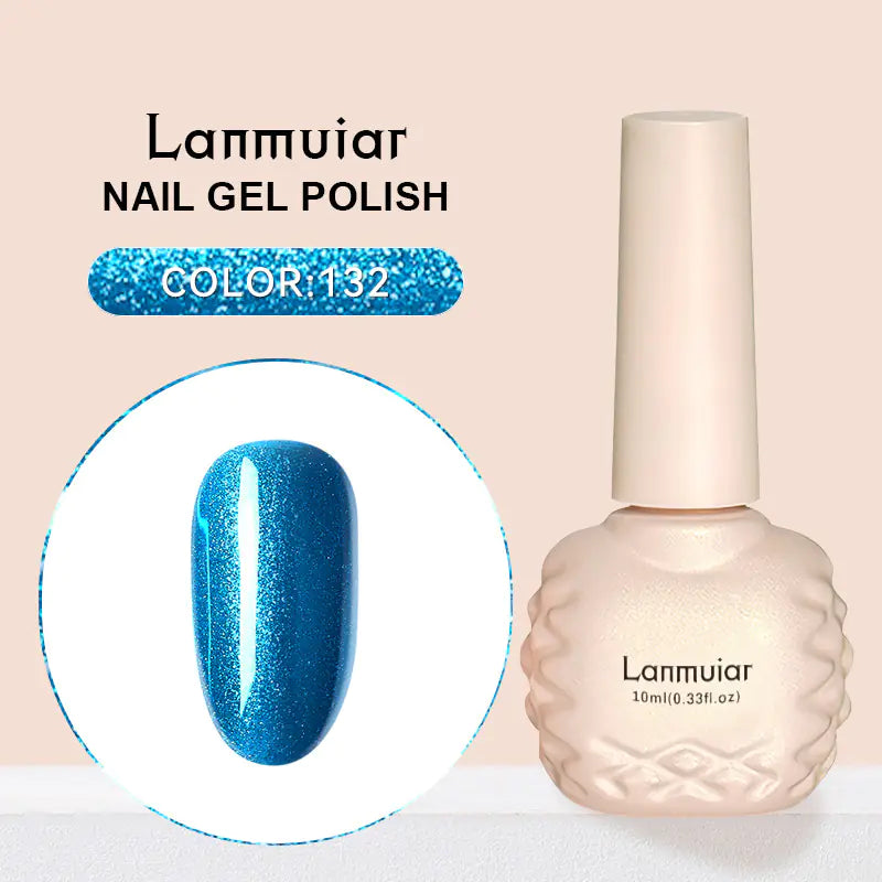 New Colorful Metallic Cat Eye Gel Nail Polish (In Stock)