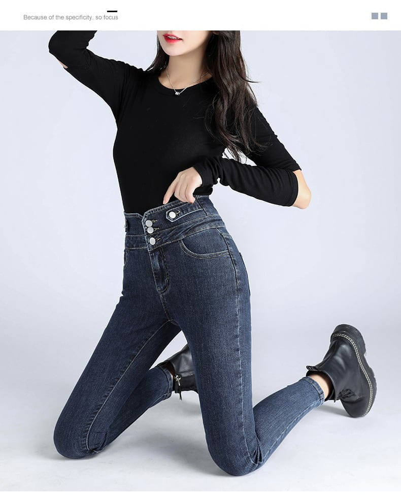 Spring New High-Waisted Skinny Pants Collection