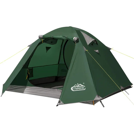 Camppal 2-3 Person Tent Backpacking Tent Waterproof Windproof 4 Season Tent for Camping Easy Setup Two Person Tent for Backpacking Hiking Hunting Motor Cycling & Biking
