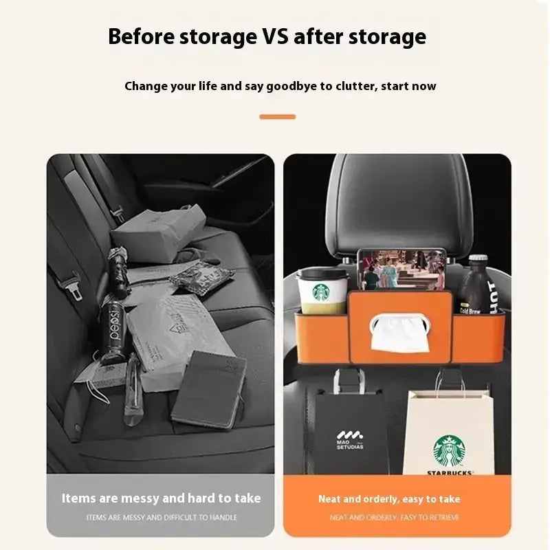 Car Back Seat Multifunction Storage Box