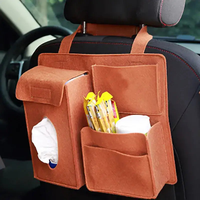 Car Backseat Storage Bag - Felt Organizer