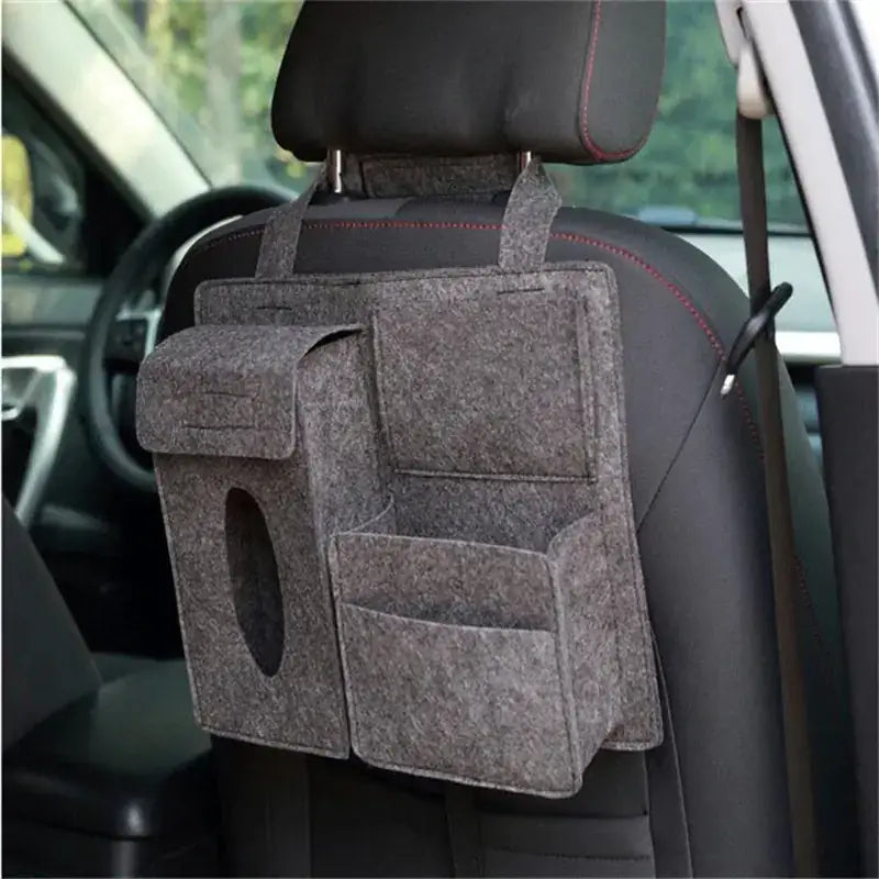 Car Backseat Storage Bag - Felt Organizer