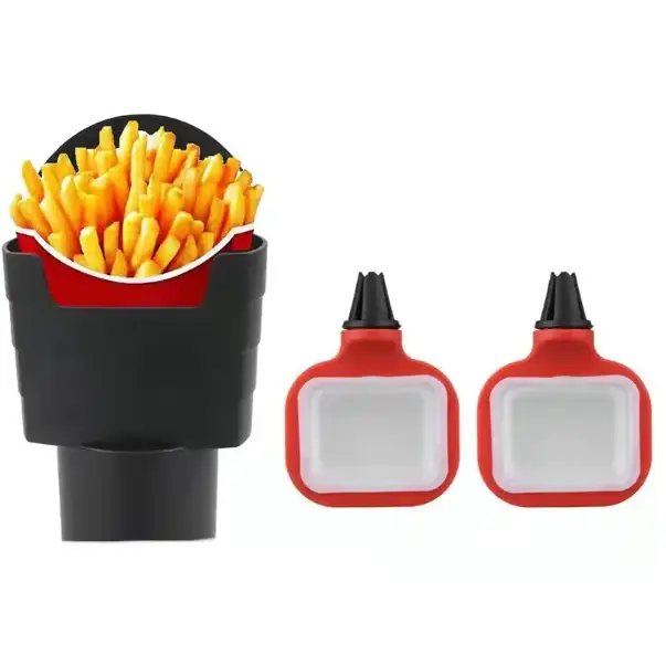 Car Fry Holder with Sauce Tray