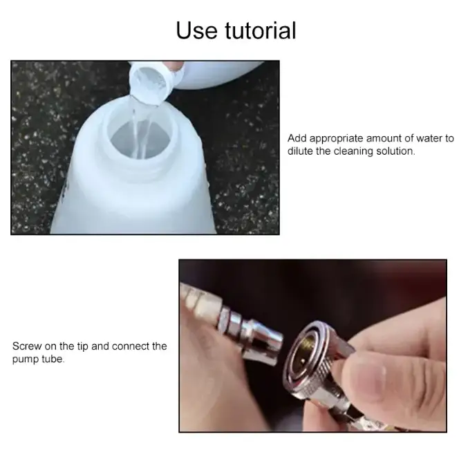 White plastic spray bottle with a metallic nozzle attachment