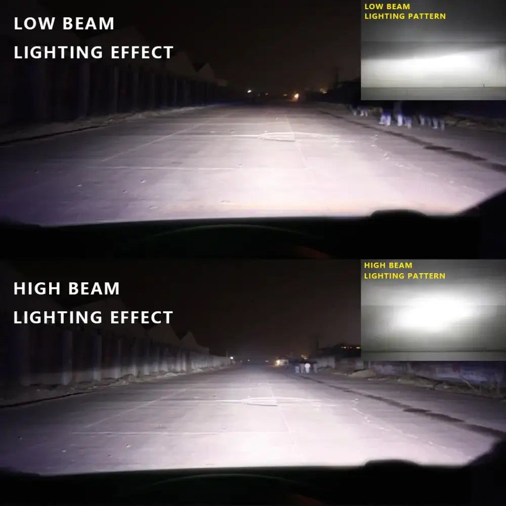 Car LED Headlights H4 - Front Lamps