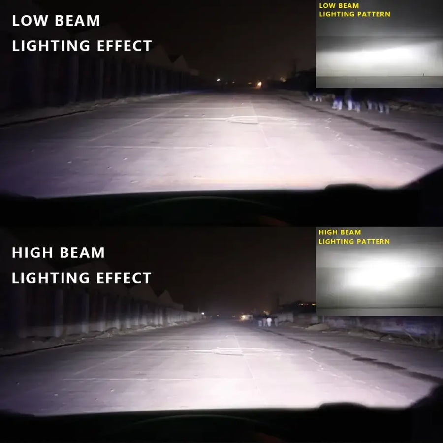 Car LED Headlights H4 - Front Lamps