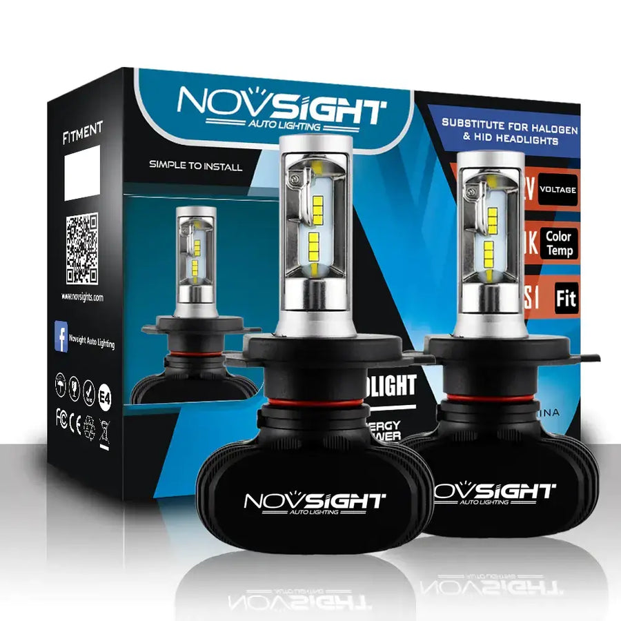 Car LED Headlights H4 - Front Lamps