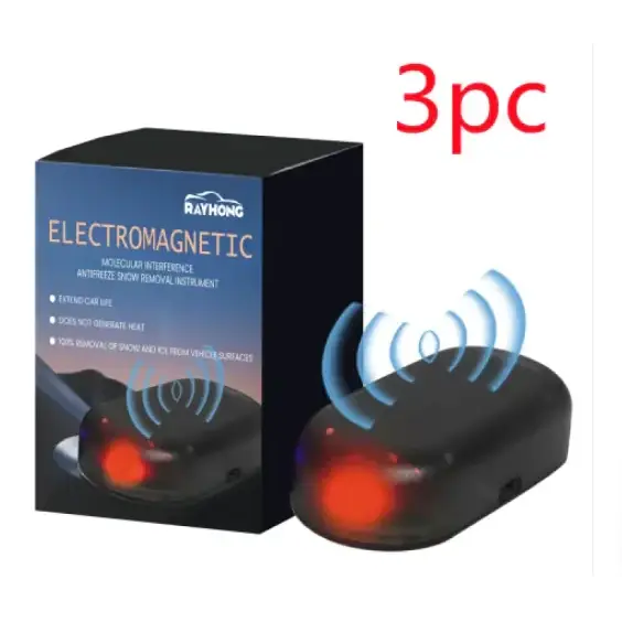 Black rayhong electromagnetic snow and ice removal device with red glowing lights