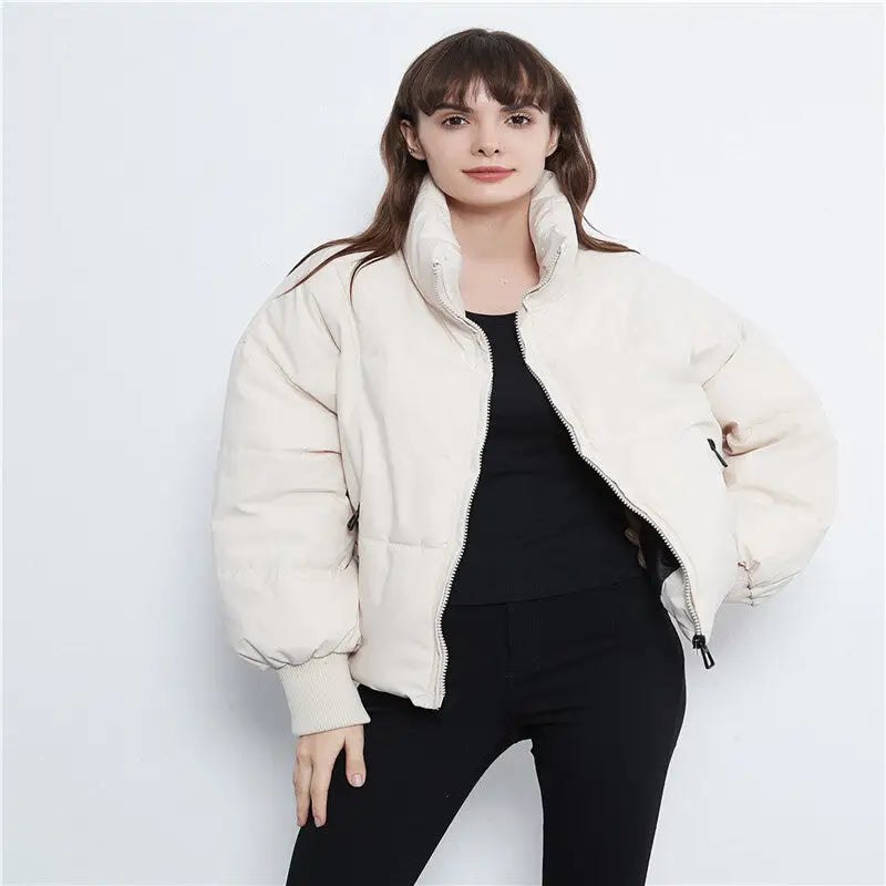 Casual Loose Women's Cotton Jacket for Fall/Winter