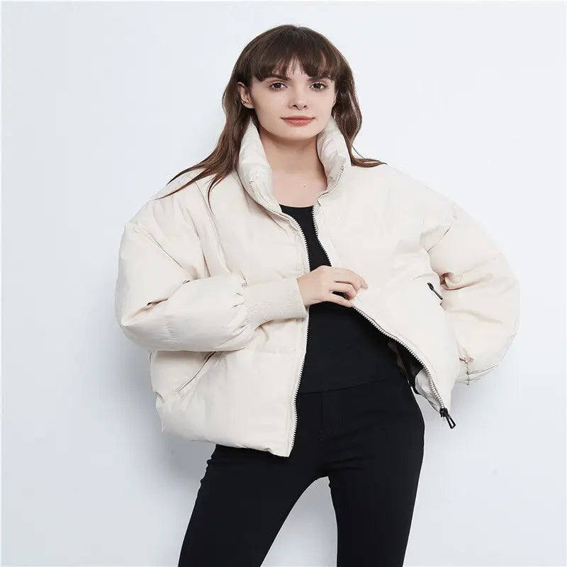 Casual Loose Women's Cotton Jacket for Fall/Winter