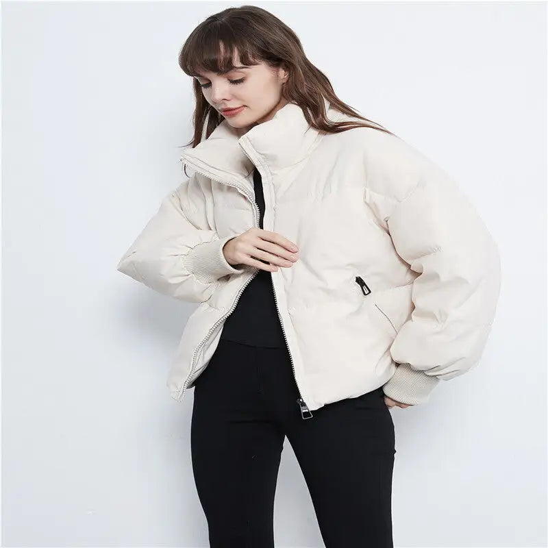 Casual Loose Women's Cotton Jacket for Fall/Winter