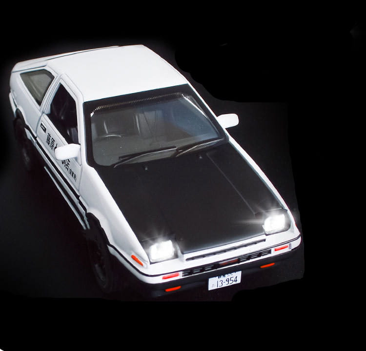 Diecast AE86 Car Model with Sound and Light Features