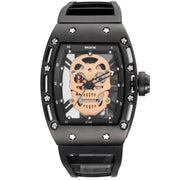 Men's Waterproof Quartz Sports Watch with Skull Design