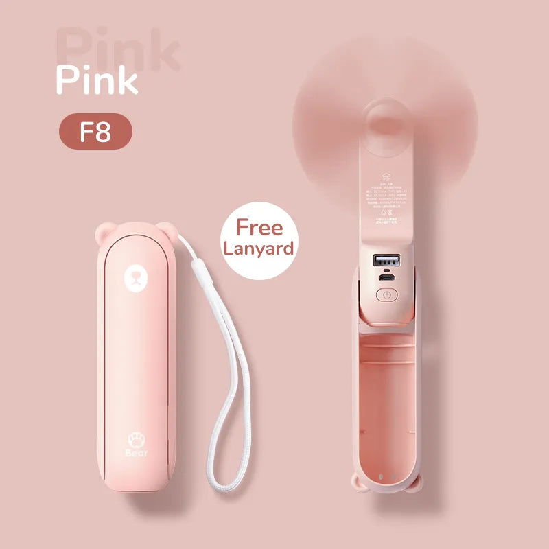 Creative And Simple Household Foldable Handheld Bear Fan