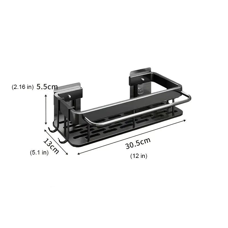 Multi-Functional Wall-Mounted Draining Rack for Storage