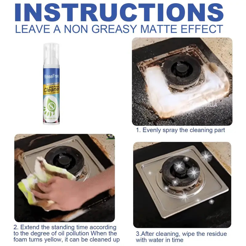 All-Purpose Kitchen Heavy Grease Foam Cleaner 3.38oz
