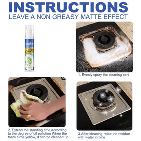All-Purpose Kitchen Heavy Grease Foam Cleaner 3.38oz