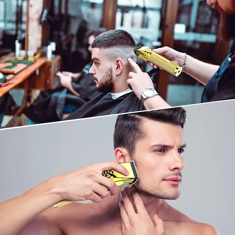 Cordless Hair Clipper and Beard Trimmer, USB Rechargeable