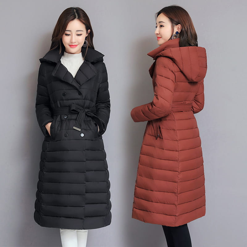 Mid-Length Women’s Hooded Padded Down Coat