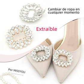 Crystal Rhinestone Removable Shoe Buckle Accessories