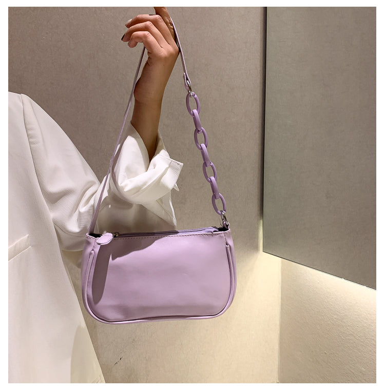 Trendy Women's Shoulder Bag with Chain Strap (Summer)
