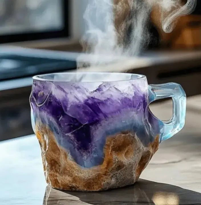 Resin Mineral Crystal Coffee Mug
