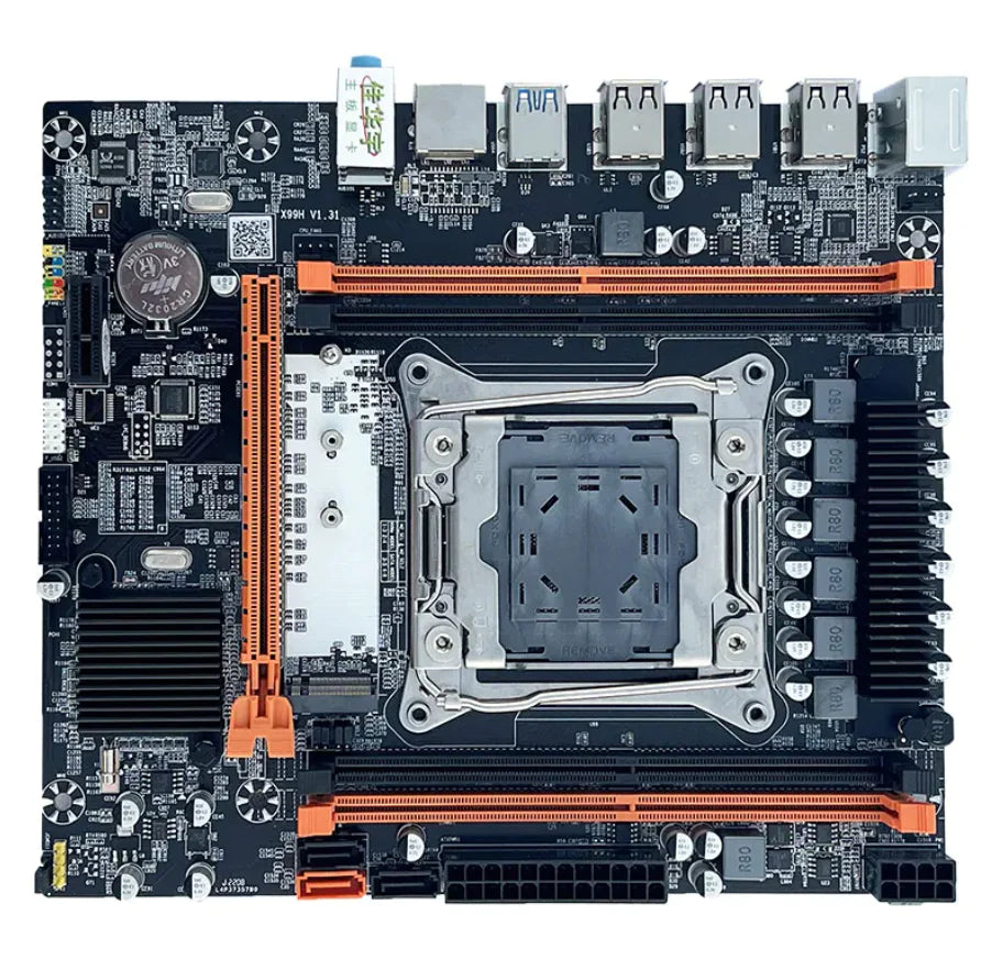 X99 DDR4 M-ATX Computer Motherboard for Server LGA2011-3, B85 Chipset, NVMe/SATA M.2 Slot - Joomcy