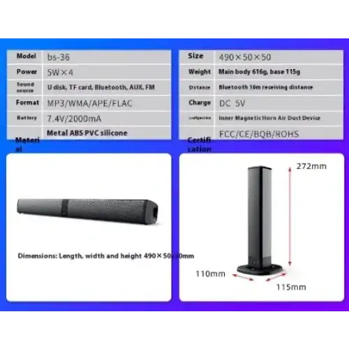 Computer Desktop Split Wireless Bluetooth Speaker