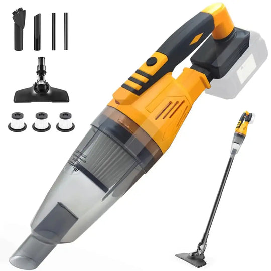 Cordless Vacuum Cleaner for Dewalt 20V Batteries Car Vacuum Cleaner Portable with 3 Filter for Hard Floor Car Pet Hair Cleaning (NO Battery)