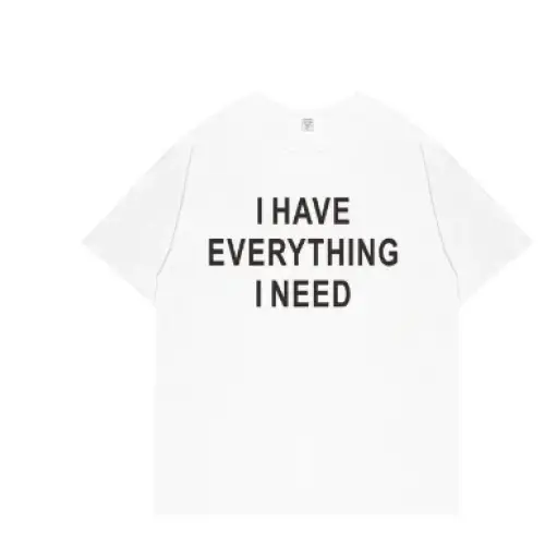 Couples T-Shirt with Letter Print Short Sleeves