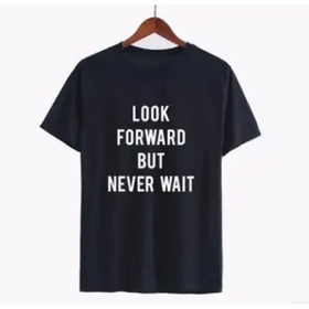 Couples T-Shirt with Letter Print Short Sleeves