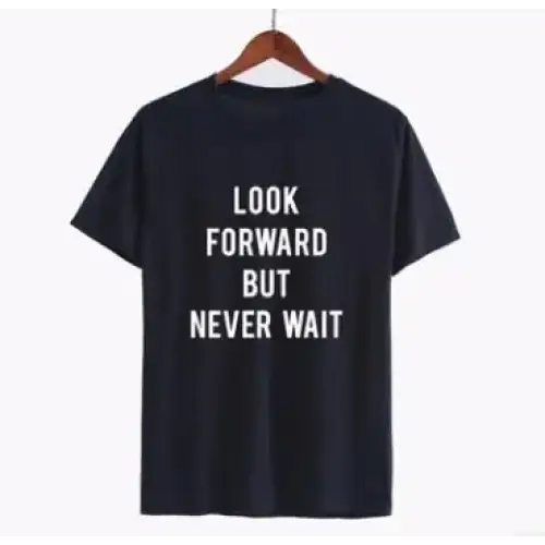Couples T-Shirt with Letter Print Short Sleeves